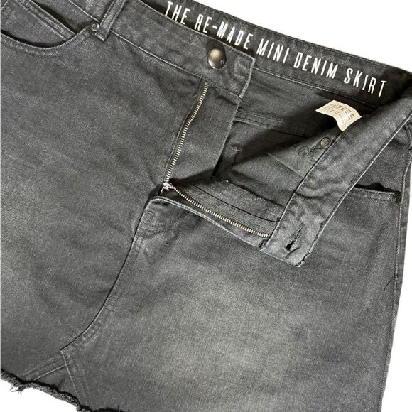 Cotton On denim jean mini skirt black size 10 - Picture 2 of 10